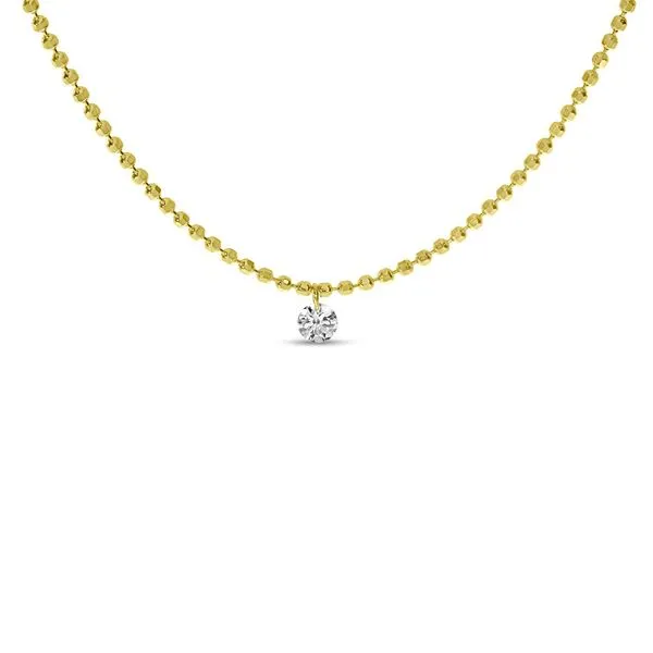 14K Yellow Gold Diamond By the Yard .05 Ct Dashing Diamond 18 inch Necklace Clater Jewelers Louisville, KY