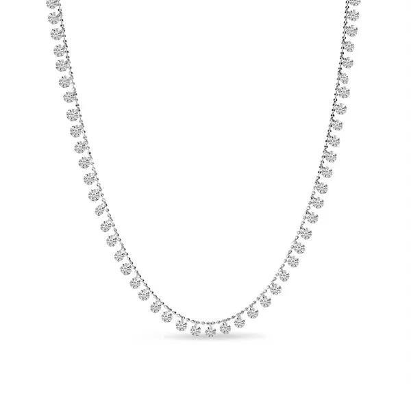 14K White Gold Dashing Diamonds Cleopatra 20 inch Necklace Clater Jewelers Louisville, KY