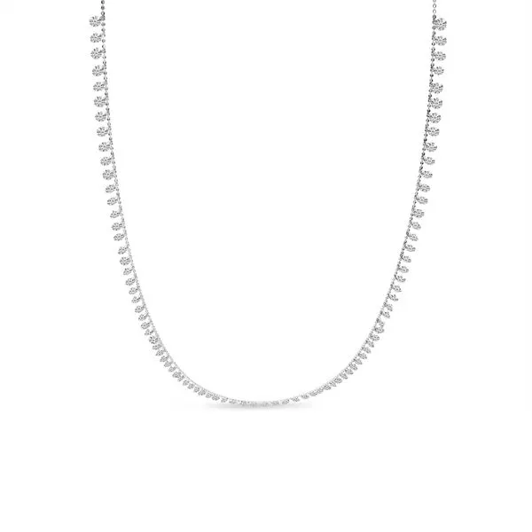 14K White Gold Dashing Diamonds Cleopatra 20 inch Necklace Image 2 The Jewelry Source El Segundo, CA