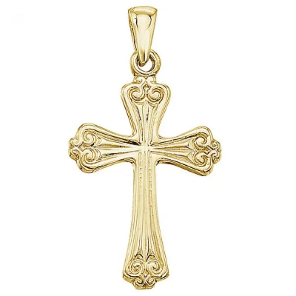 14K Yellow Gold Cross Pendant Ambassador Diamond Jewelers Tucson, AZ