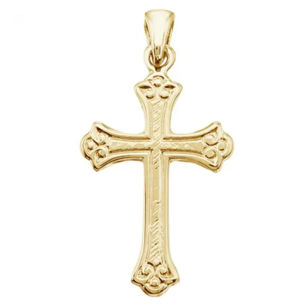 14K Yellow Gold Small Celtic Cross Pendant Ambassador Diamond Jewelers Tucson, AZ