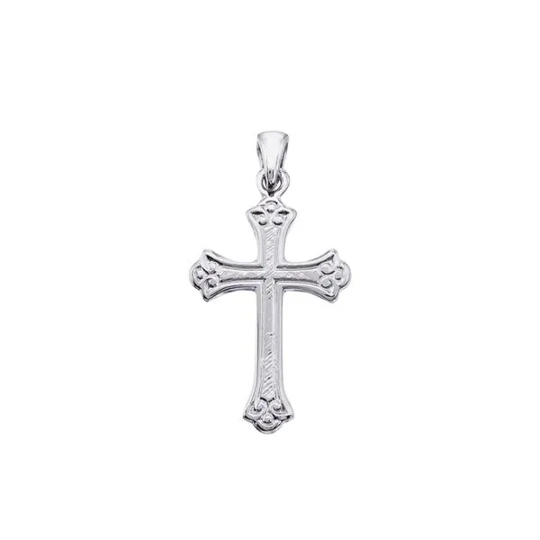 14K White Gold Small Celtic Cross Pendant Ambassador Diamond Jewelers Tucson, AZ