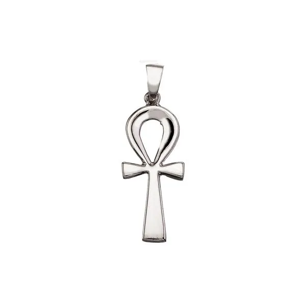 14K White Gold Greek Cross Pendant Davidson Jewelers East Moline, IL