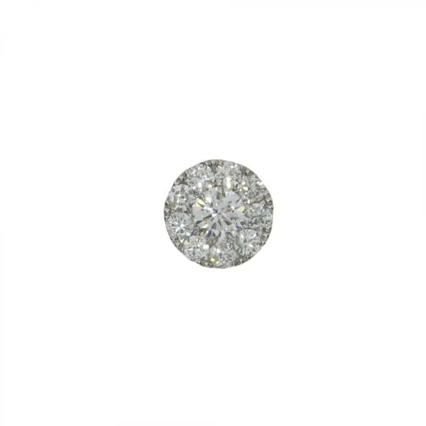 14K White Gold .25 Ct Diamond Clustaire Round Pendant Ambassador Diamond Jewelers Tucson, AZ