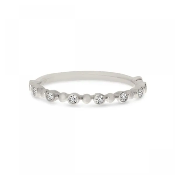 14K Yellow Gold Diamond Beaded Stackable Ring Clater Jewelers Louisville, KY