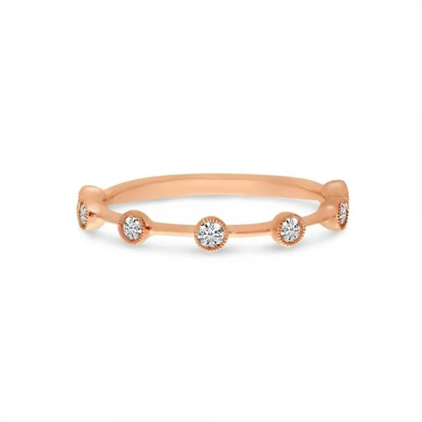 14K Rose Gold Diamond Stackable Ring Ambassador Diamond Jewelers Tucson, AZ