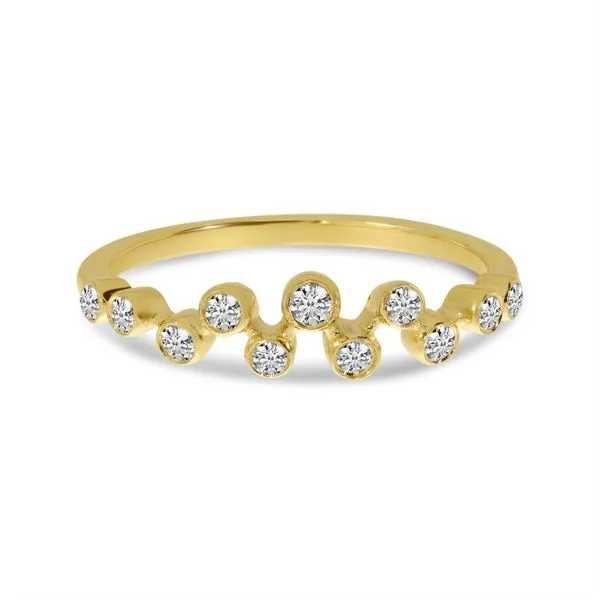 14K Yellow Gold Diamond Bezel Ring Ambassador Diamond Jewelers Tucson, AZ