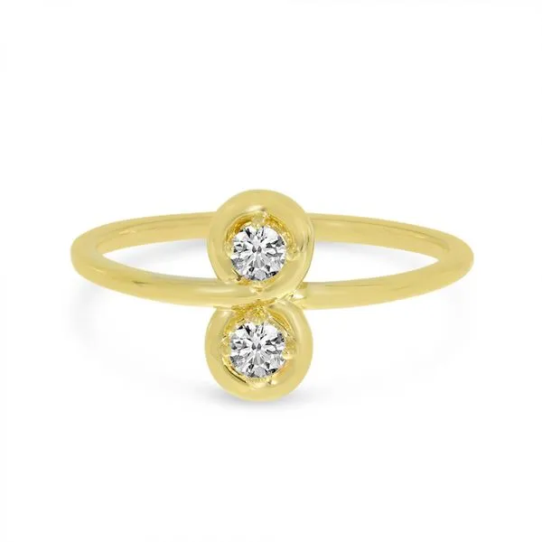 14K Yellow Gold Diamond Infinity Ring Ambassador Diamond Jewelers Tucson, AZ