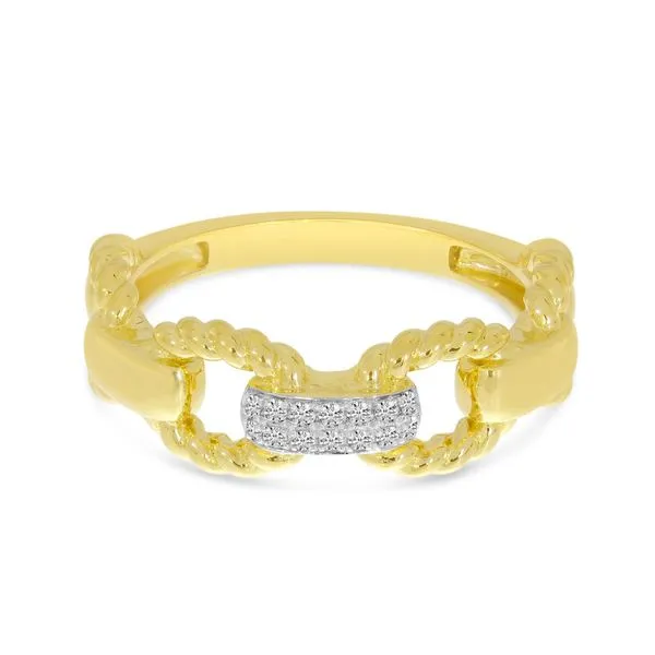 14K Yellow Gold Twisted Link Ring Ambassador Diamond Jewelers Tucson, AZ