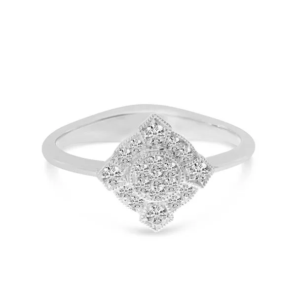 14K Yellow Gold Diamond Art Deco Ring Clater Jewelers Louisville, KY