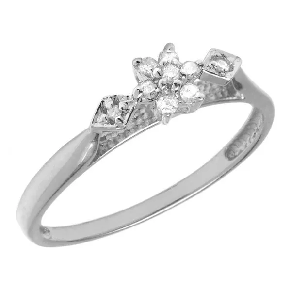 Sterling Silver Diamond Cluster Ring Ambassador Diamond Jewelers Tucson, AZ