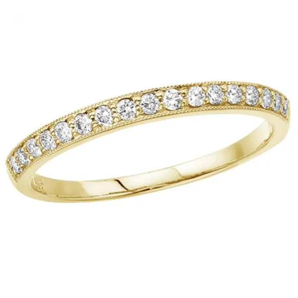 14K Yellow Gold Prong Set Diamond Band Ring Ambassador Diamond Jewelers Tucson, AZ