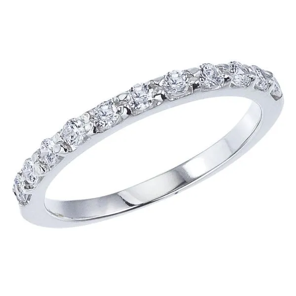 14K White Gold 11 Stone .55 Ct Diamond Bridal Band Ambassador Diamond Jewelers Tucson, AZ