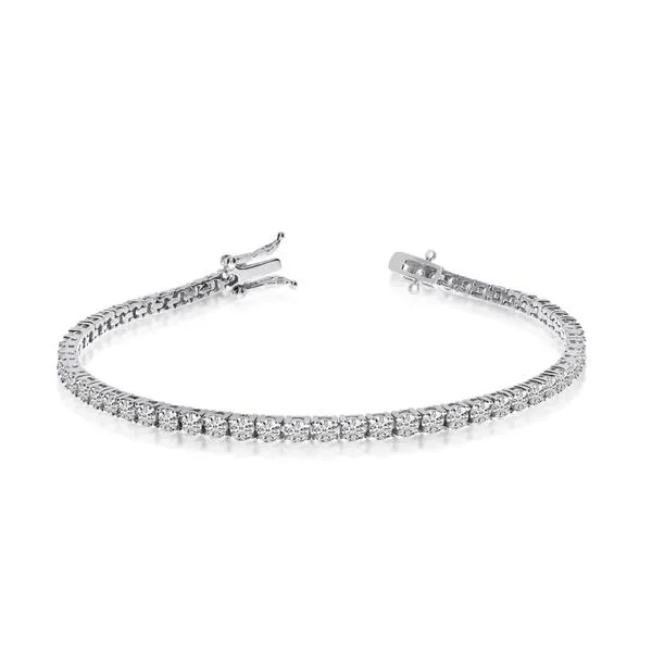 14k White Gold 4 Ct Diamond Tennis Bracelet Ambassador Diamond Jewelers Tucson, AZ