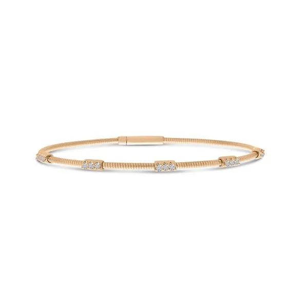14K Rose Gold Flexible Diamond Bracelet Ambassador Diamond Jewelers Tucson, AZ