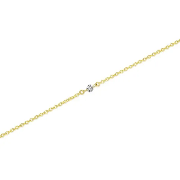 14K Yellow Gold Dashing Diamond Cable Chain Permanent Bracelet SIERRA MOON Auburn, CA