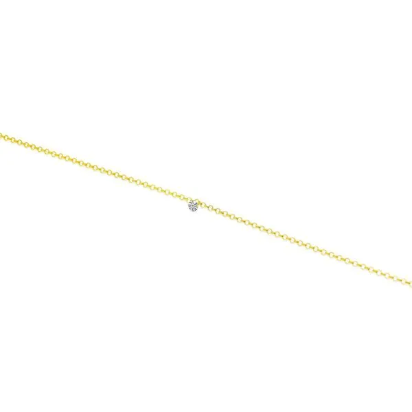14K Yellow Gold Dashing Diamond Rolo Chain Permanent Bracelet Image 2 Ambassador Diamond Jewelers Tucson, AZ