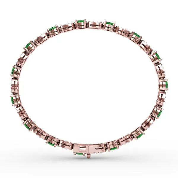 Interchanging Emerald and Diamond Bracelet  Image 3 Castle Couture Fine Jewelry Manalapan, NJ