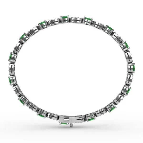 Interchanging Emerald and Diamond Bracelet  Image 3 Steve Lennon & Co Jewelers  New Hartford, NY