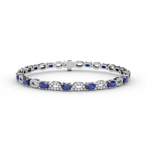 Interchanging Sapphire and Diamond Bracelet  Castle Couture Fine Jewelry Manalapan, NJ