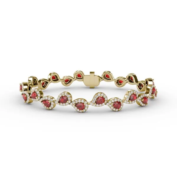 Decorated Ruby and Diamond Bracelet  Quest Fine Jewelers Fairfax, VA