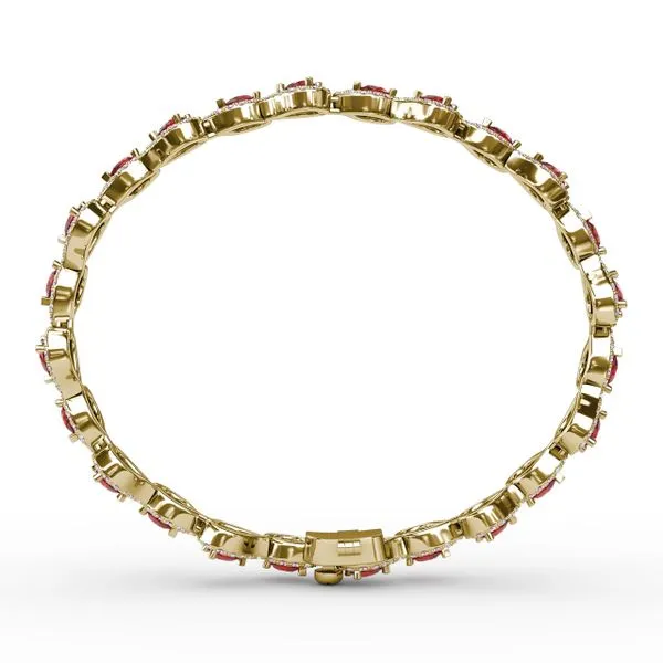 Decorated Ruby and Diamond Bracelet  Image 3 Steve Lennon & Co Jewelers  New Hartford, NY