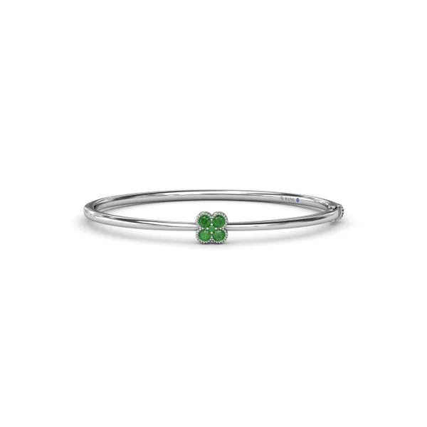 Magnolia Emerald Bangle Steve Lennon & Co Jewelers  New Hartford, NY