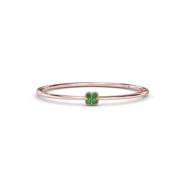 Magnolia Emerald Bangle Quenan's Fine Jewelers Georgetown, TX