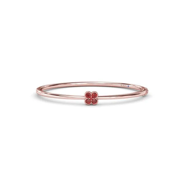 Magnolia Ruby Bangle Quenan's Fine Jewelers Georgetown, TX