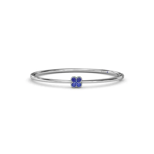 Magnolia Sapphire Bangle Steve Lennon & Co Jewelers  New Hartford, NY