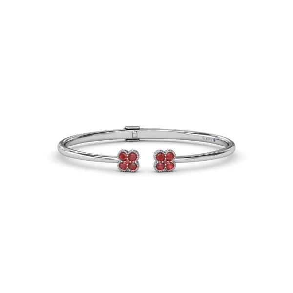 Double Magnolia Ruby Bangle Jim's Jewelers Tyler, TX