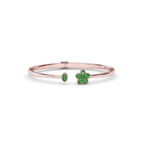 Magnolia Floral Emerald Bangle Molinelli's Jewelers Pocatello, ID