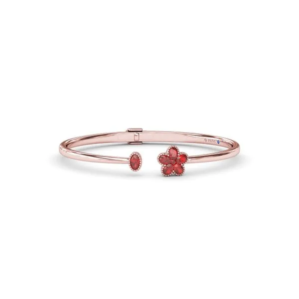 Magnolia Floral Ruby Bangle Shipley's Fine Jewelry Hampstead, MD