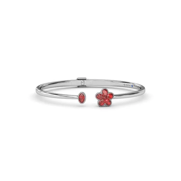 Magnolia Floral Ruby Bangle The Diamond Center Claremont, CA