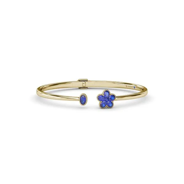 Magnolia Sapphire Bangle Quenan's Fine Jewelers Georgetown, TX