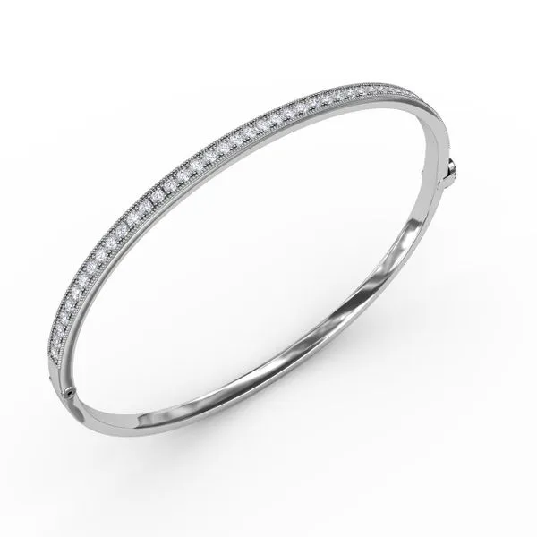 Feel the Elegance Diamond Bangle Image 2 Gaines Jewelry FLINT, MI