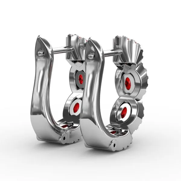 Curb Link Hoop Earrings