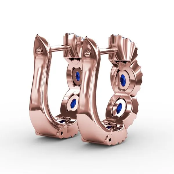 Curb Link Hoop Earrings Image 3 Gaines Jewelry FLINT, MI