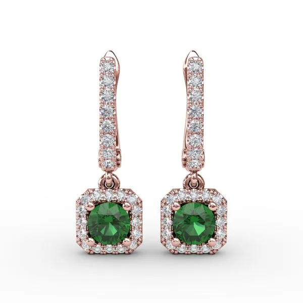 Cushion Cut Dangle Earrings Gaines Jewelry FLINT, MI