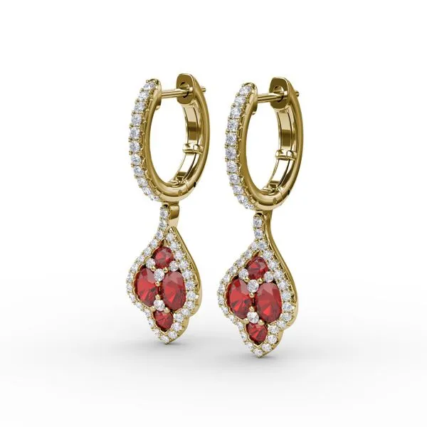 Vintage Drop Earrings Image 2 Castle Couture Fine Jewelry Manalapan, NJ