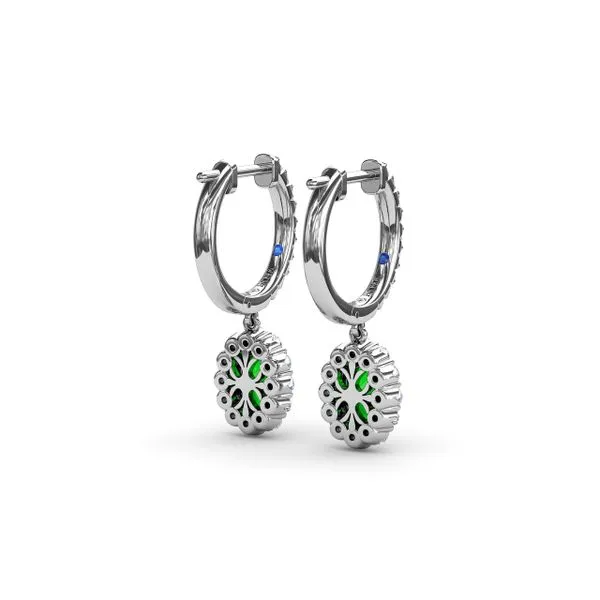 Dazzling Emerald and Diamond Drop Earrings Image 3 The Diamond Center Claremont, CA