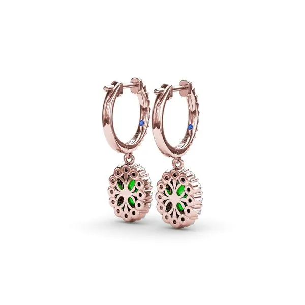 Dazzling Emerald and Diamond Drop Earrings Image 3 The Diamond Center Claremont, CA