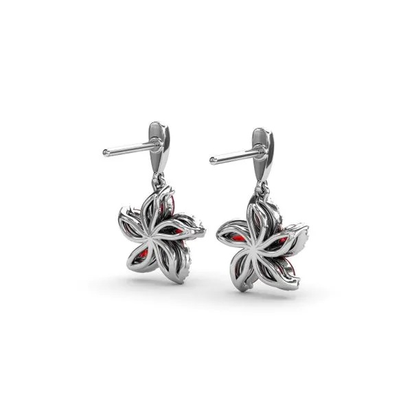 Ruby and Diamond Catalina Drop Earrings Image 3 Molinelli's Jewelers Pocatello, ID