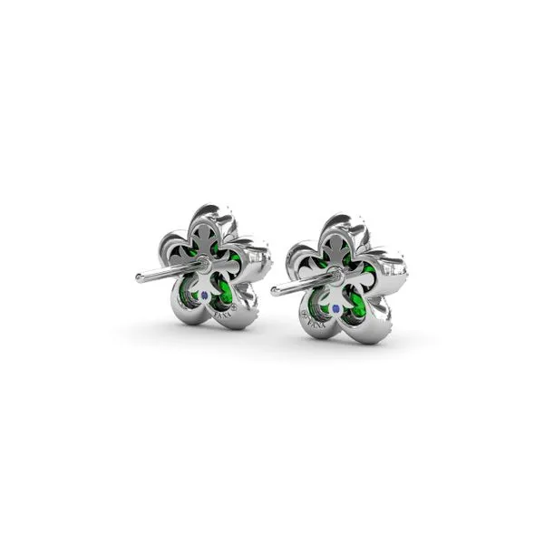 Magnolia Emerald and Diamond Earrings Image 3 Quenan's Fine Jewelers Georgetown, TX