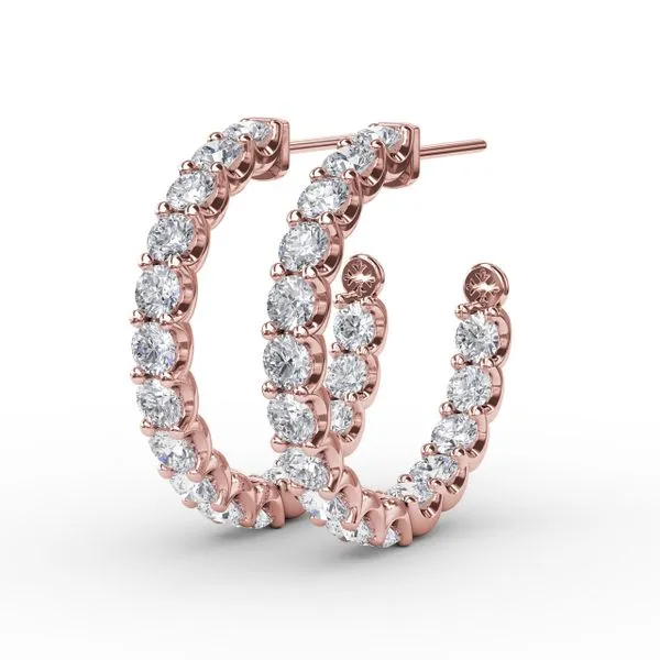 3.1ct Diamond Hoop Earrings  The Diamond Center Claremont, CA