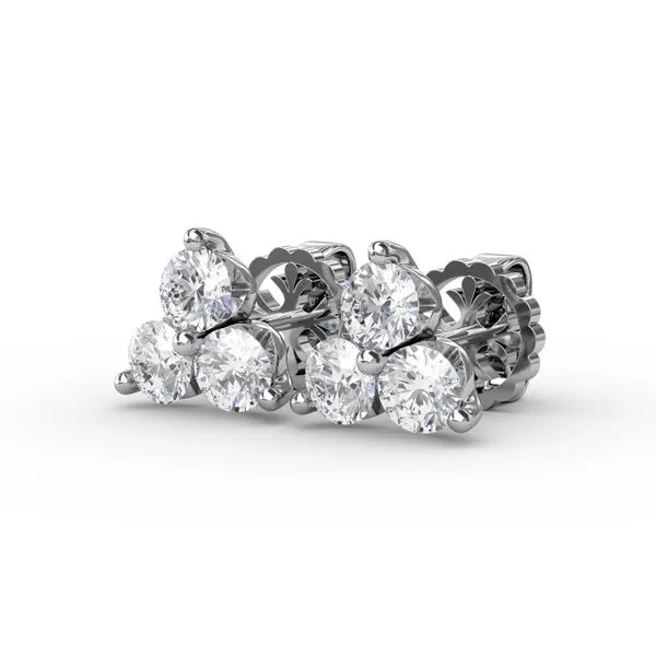 Empire Cluster Stud Earrings  Image 2 Graham Jewelers Wayzata, MN