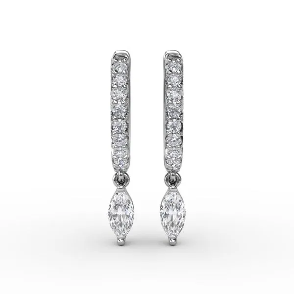 Marquise Diamond Drop Earrings  Image 2 Graham Jewelers Wayzata, MN