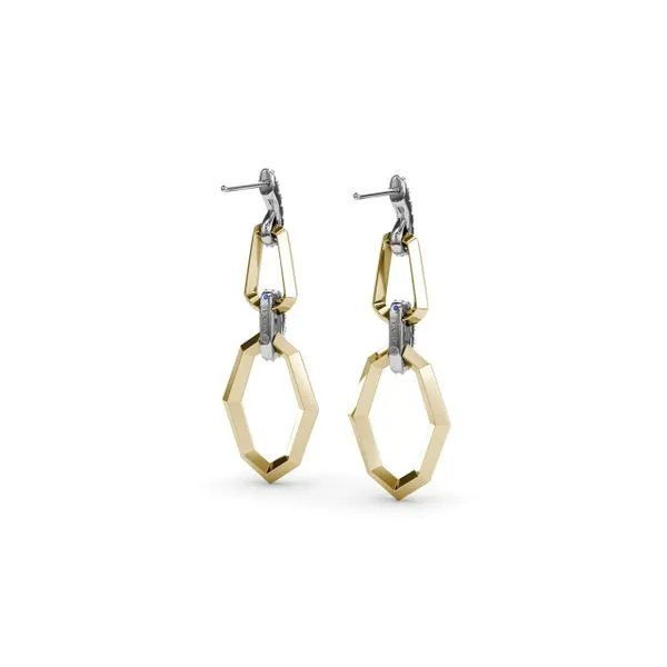 Lynq Geometric Drop Earrings Image 3 Steve Lennon & Co Jewelers  New Hartford, NY