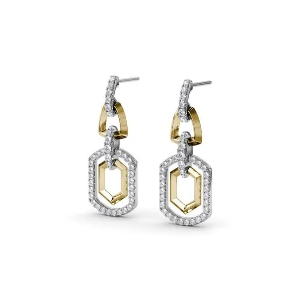 Lynq Sparkling Drop Earrings Image 2 Quenan's Fine Jewelers Georgetown, TX