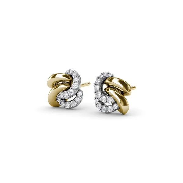 Spyre Intertwined Stud Earrings Image 2 Quest Fine Jewelers Fairfax, VA